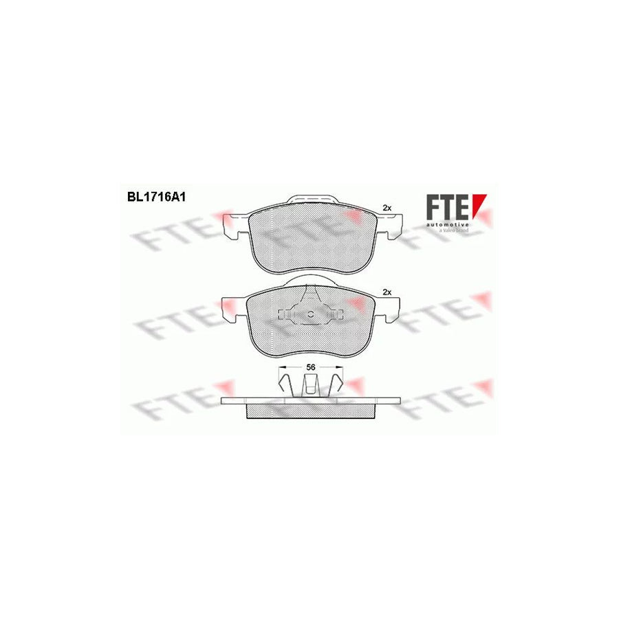FTE Bl1716A1 Brake Pad Set