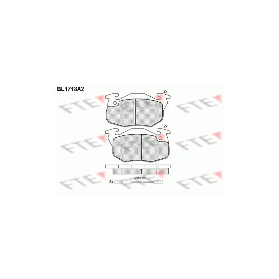 FTE Bl1718A2 Brake Pad Set
