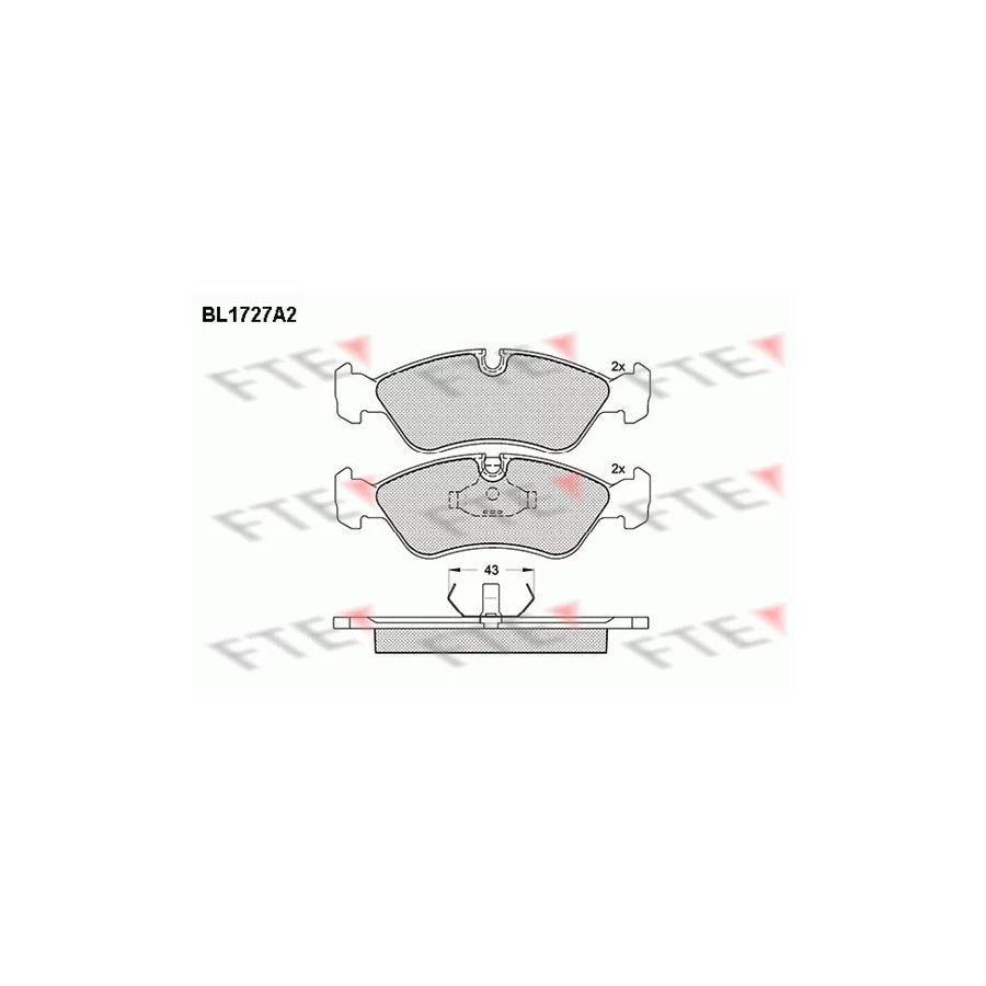 FTE Bl1727A2 Brake Pad Set