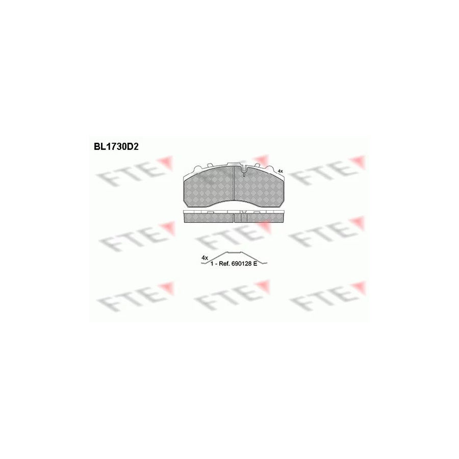 FTE Bl1730D2 Brake Pad Set