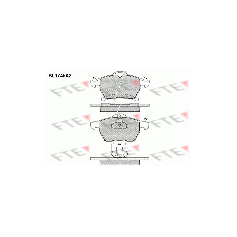 FTE Bl1745A2 Brake Pad Set
