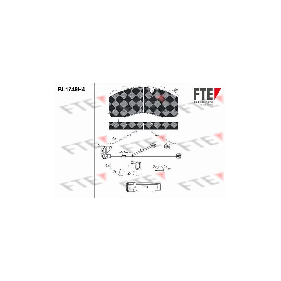 FTE Bl1749H4 Brake Pad Set