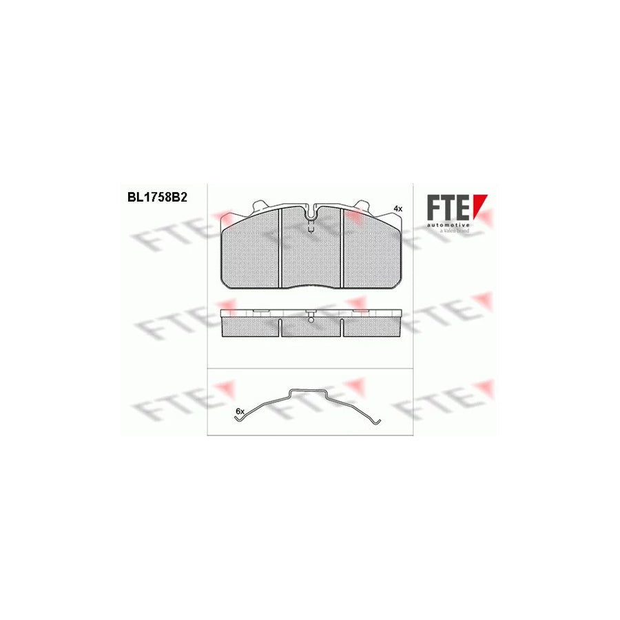 FTE Bl1758B2 Brake Pad Set