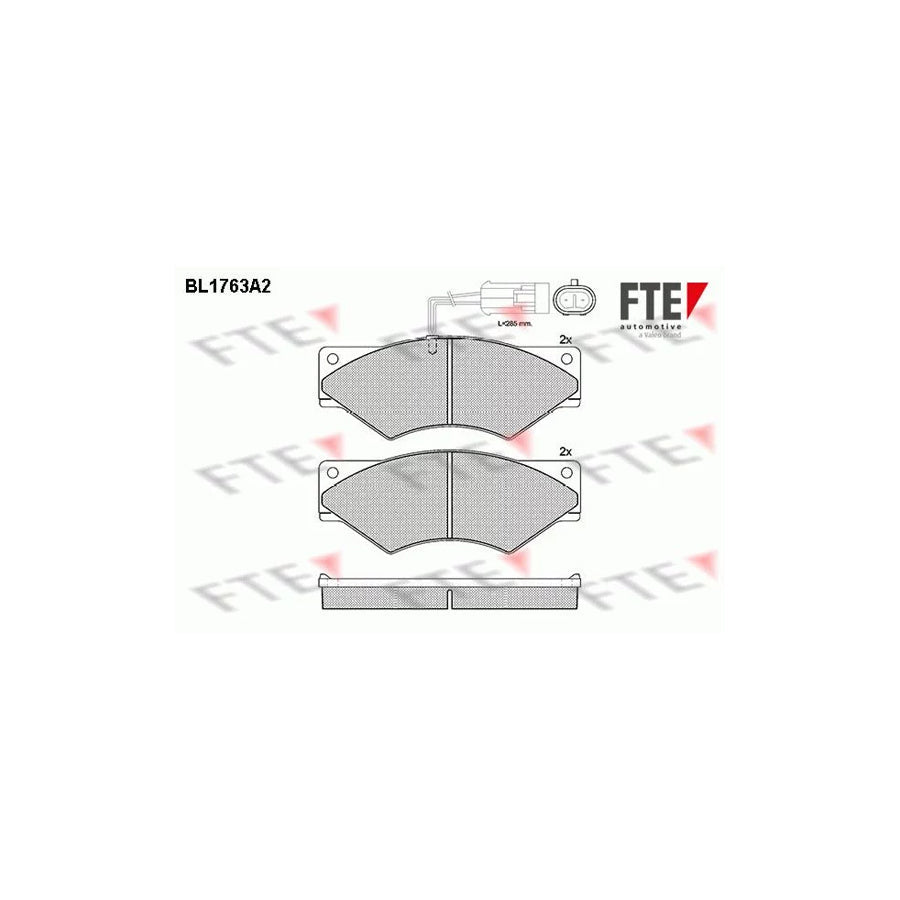 FTE Bl1763A2 Brake Pad Set for Iveco Daily