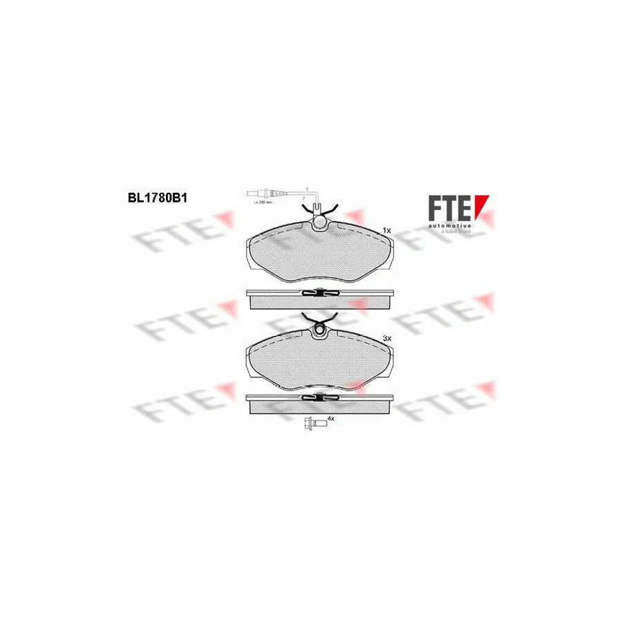 FTE Bl1780B1 Brake Pad Set