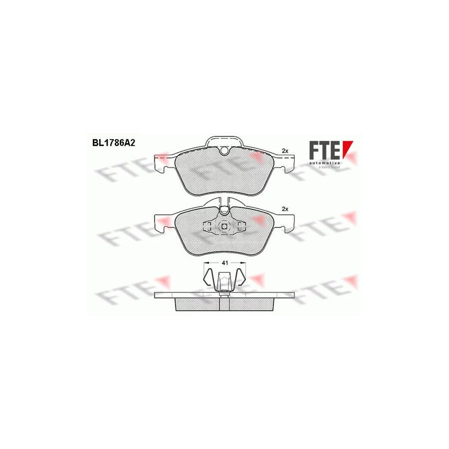 FTE Bl1786A2 Brake Pad Set