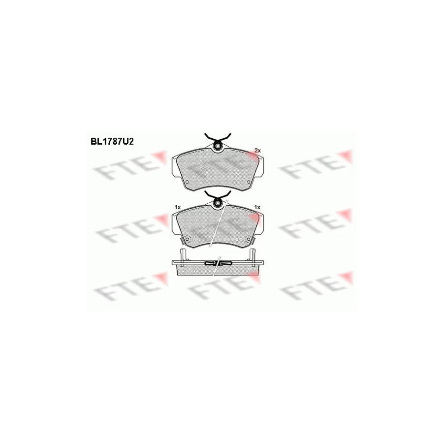 FTE Bl1787U2 Brake Pad Set for Chrysler Pt Cruiser