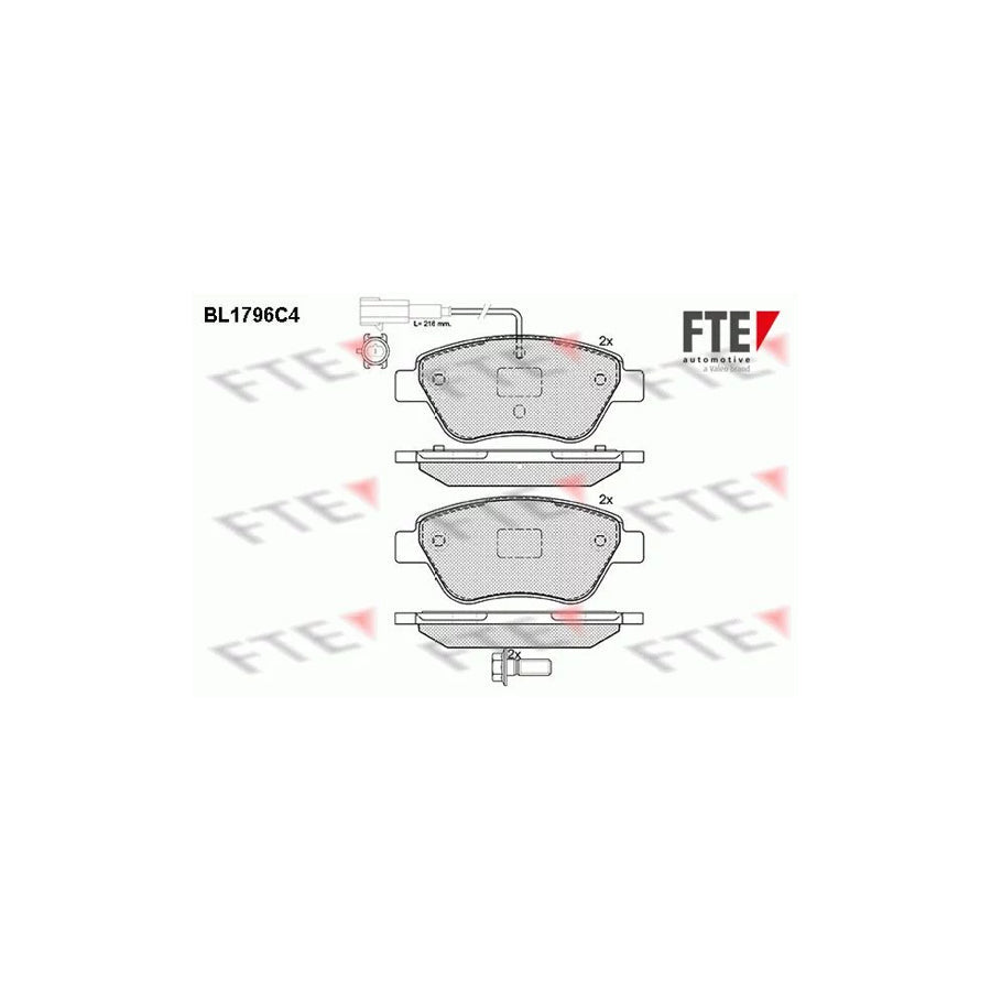 FTE Bl1796C4 Brake Pad Set