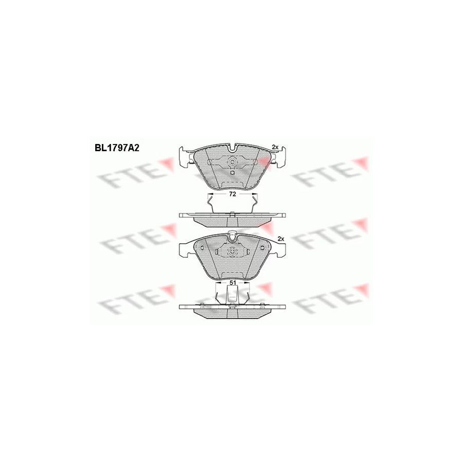 FTE Bl1797A2 Brake Pad Set