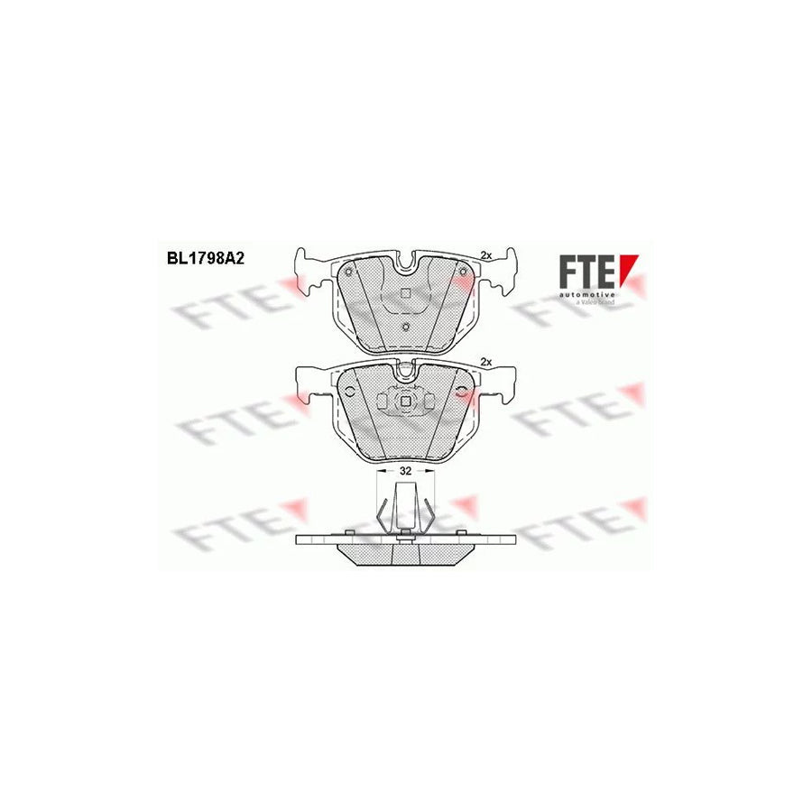 FTE Bl1798A2 Brake Pad Set