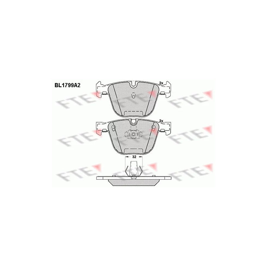 FTE Bl1799A2 Brake Pad Set
