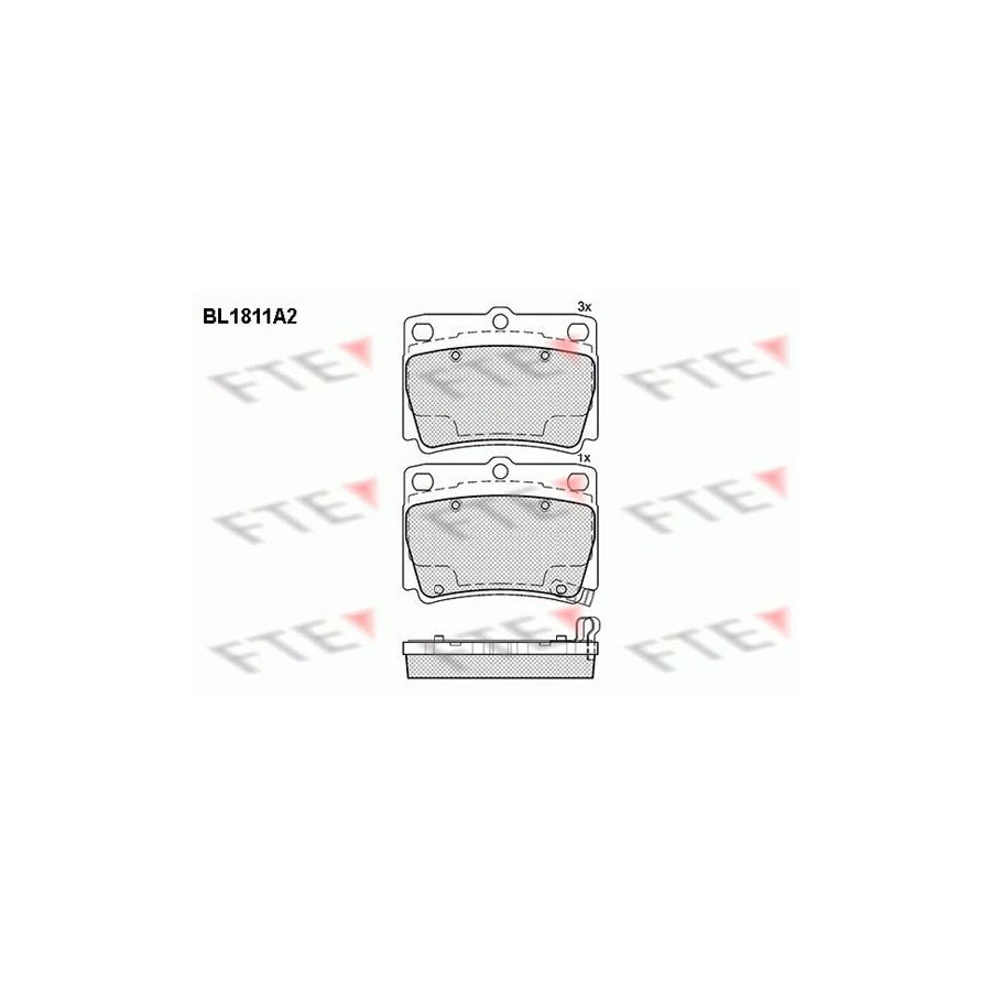 FTE Bl1811A2 Brake Pad Set