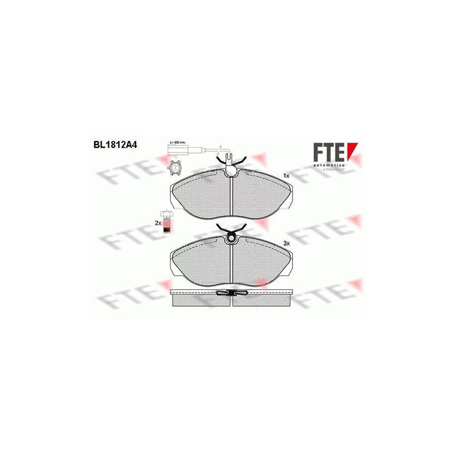 FTE Bl1812A4 Brake Pad Set