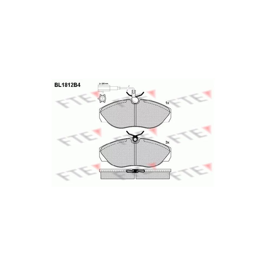 FTE Bl1812B4 Brake Pad Set