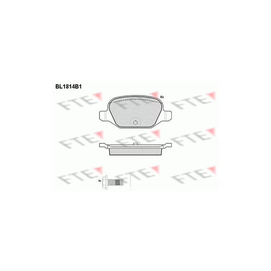 FTE Bl1814B1 Brake Pad Set