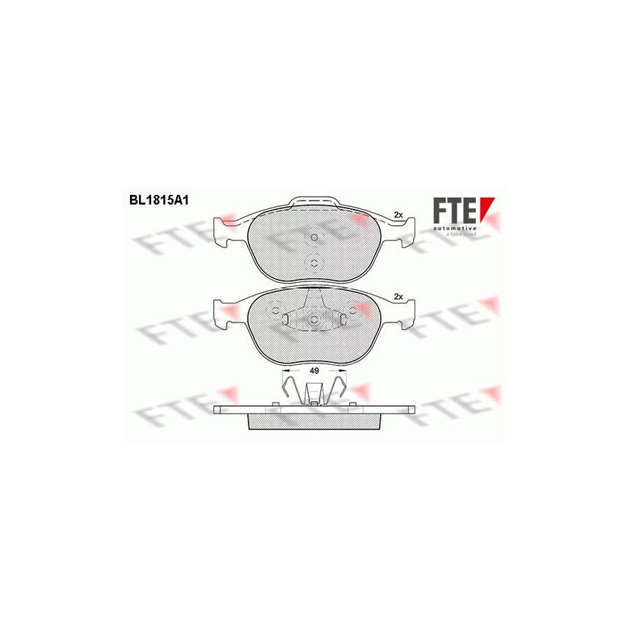 FTE Bl1815A1 Brake Pad Set