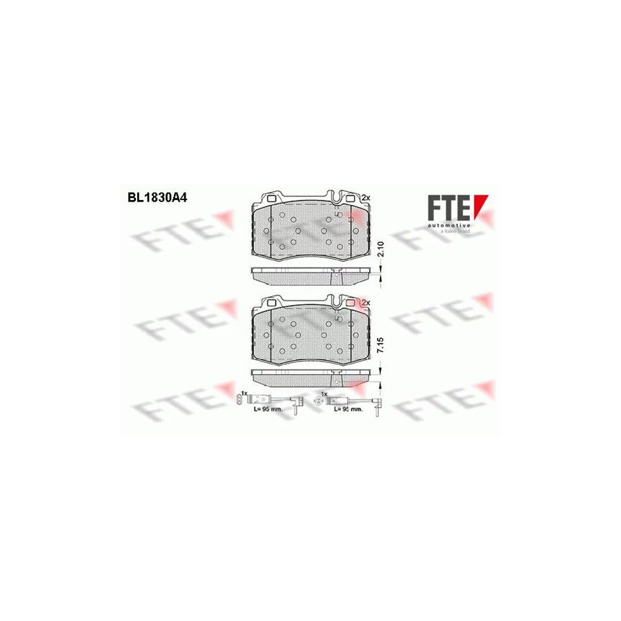 FTE Bl1830A4 Brake Pad Set