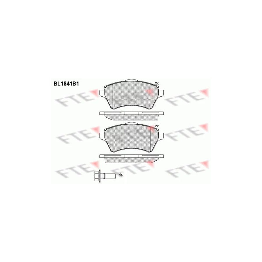 FTE Bl1841B1 Brake Pad Set for Land Rover Freelander