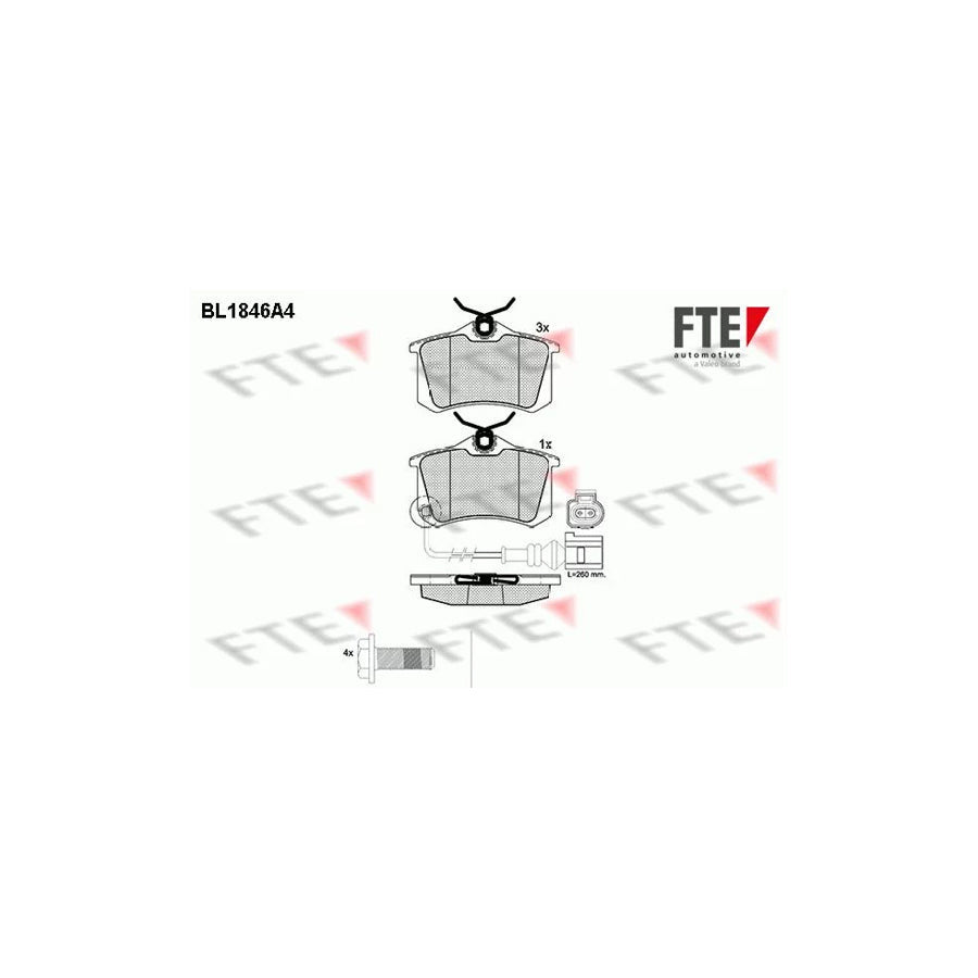 FTE Bl1846A4 Brake Pad Set