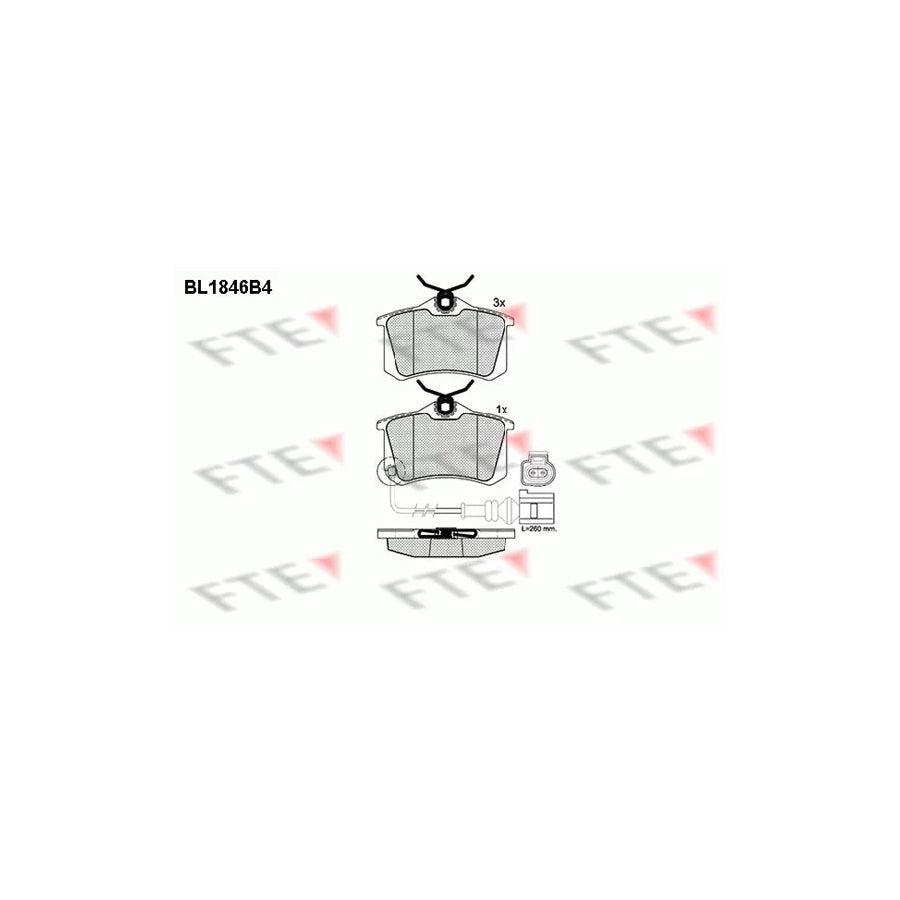 FTE Bl1846B4 Brake Pad Set