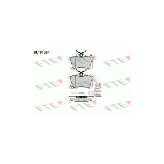 FTE Bl1846B4 Brake Pad Set