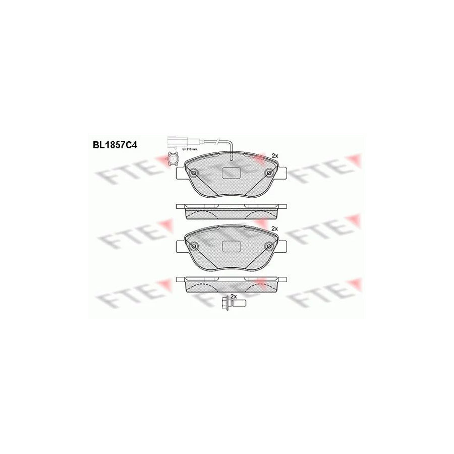 FTE Bl1857C4 Brake Pad Set