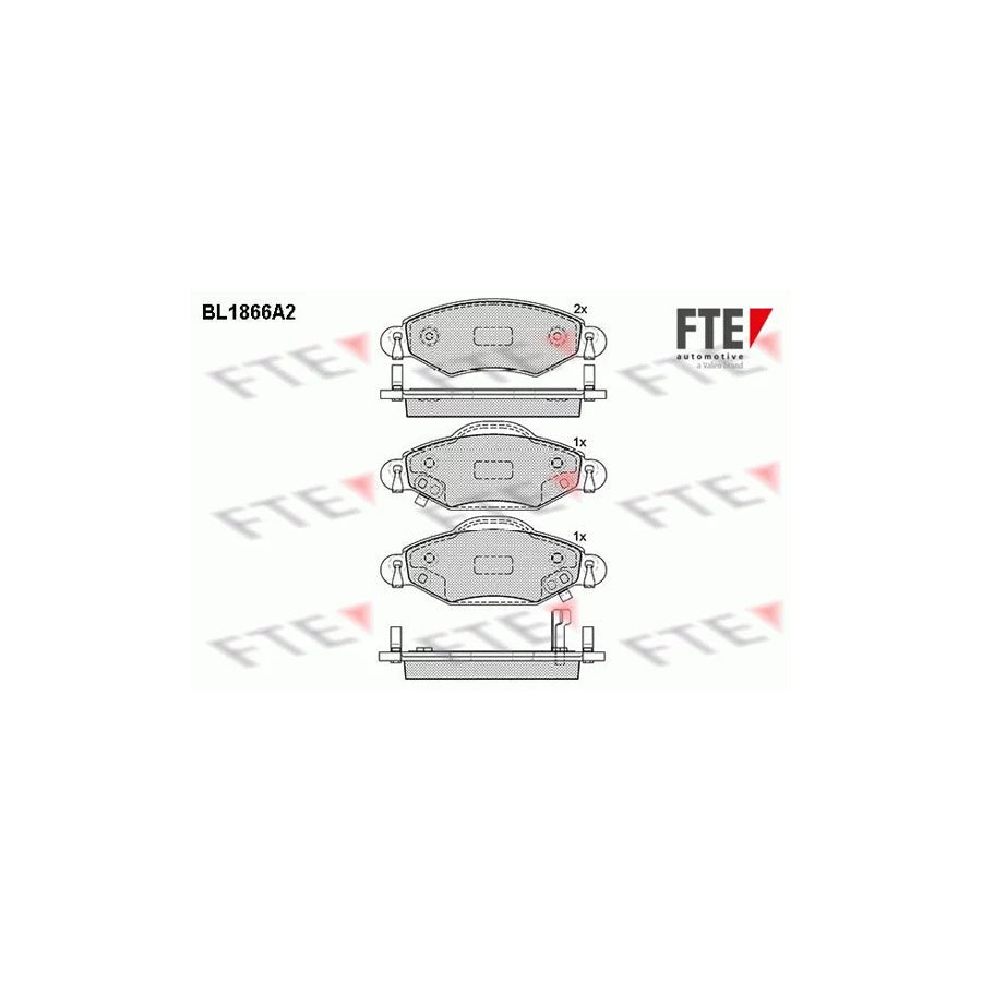 FTE Bl1866A2 Brake Pad Set