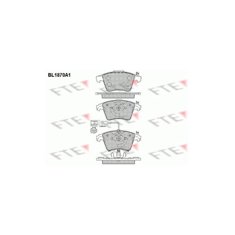 FTE Bl1870A1 Brake Pad Set