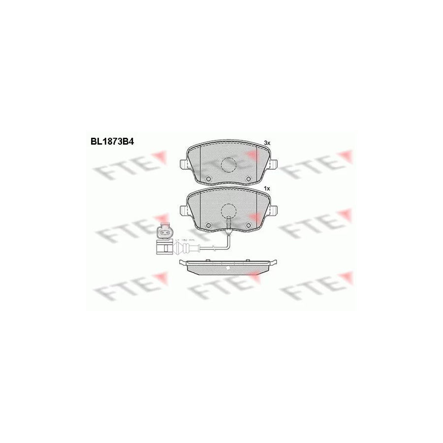 FTE Bl1873B4 Brake Pad Set