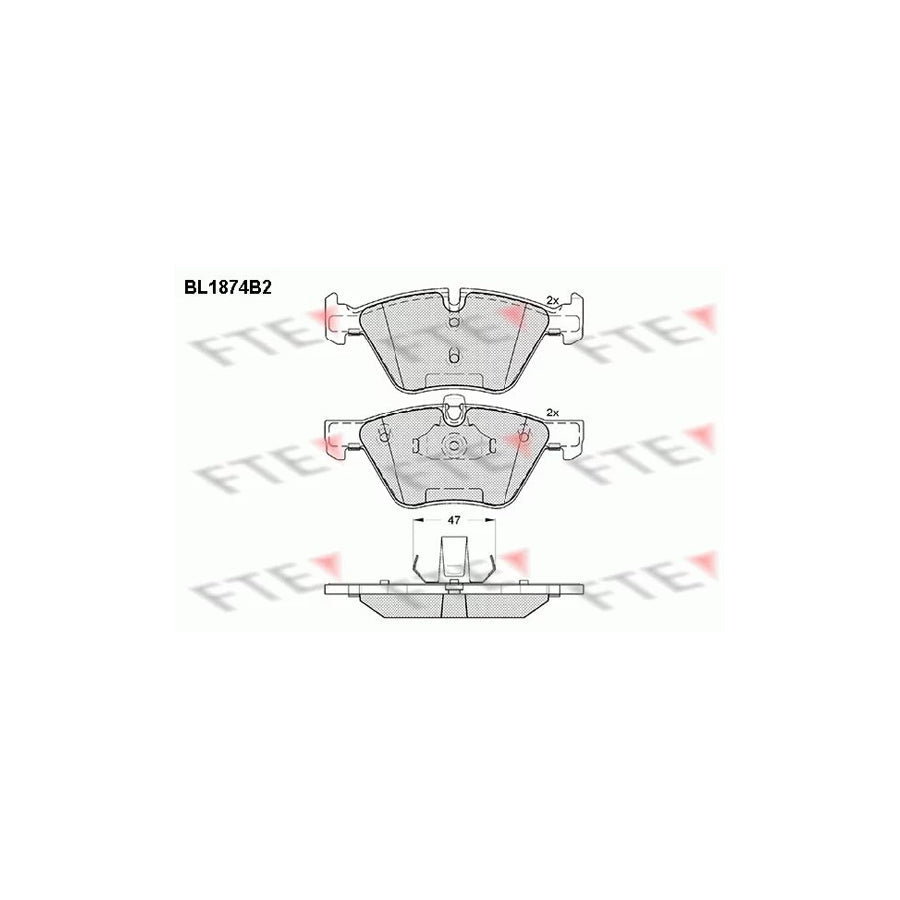 FTE Bl1874B2 Brake Pad Set