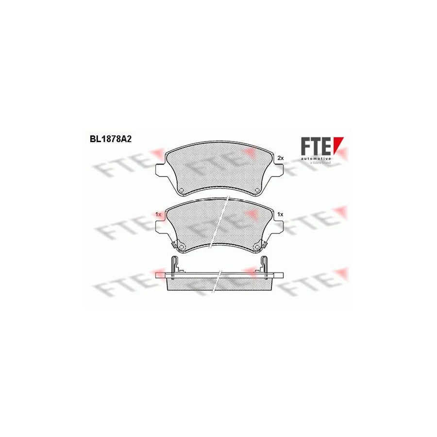 FTE Bl1878A2 Brake Pad Set for Toyota Corolla