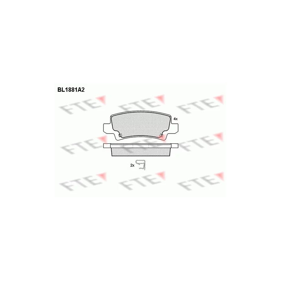 FTE Bl1881A2 Brake Pad Set for Toyota Corolla