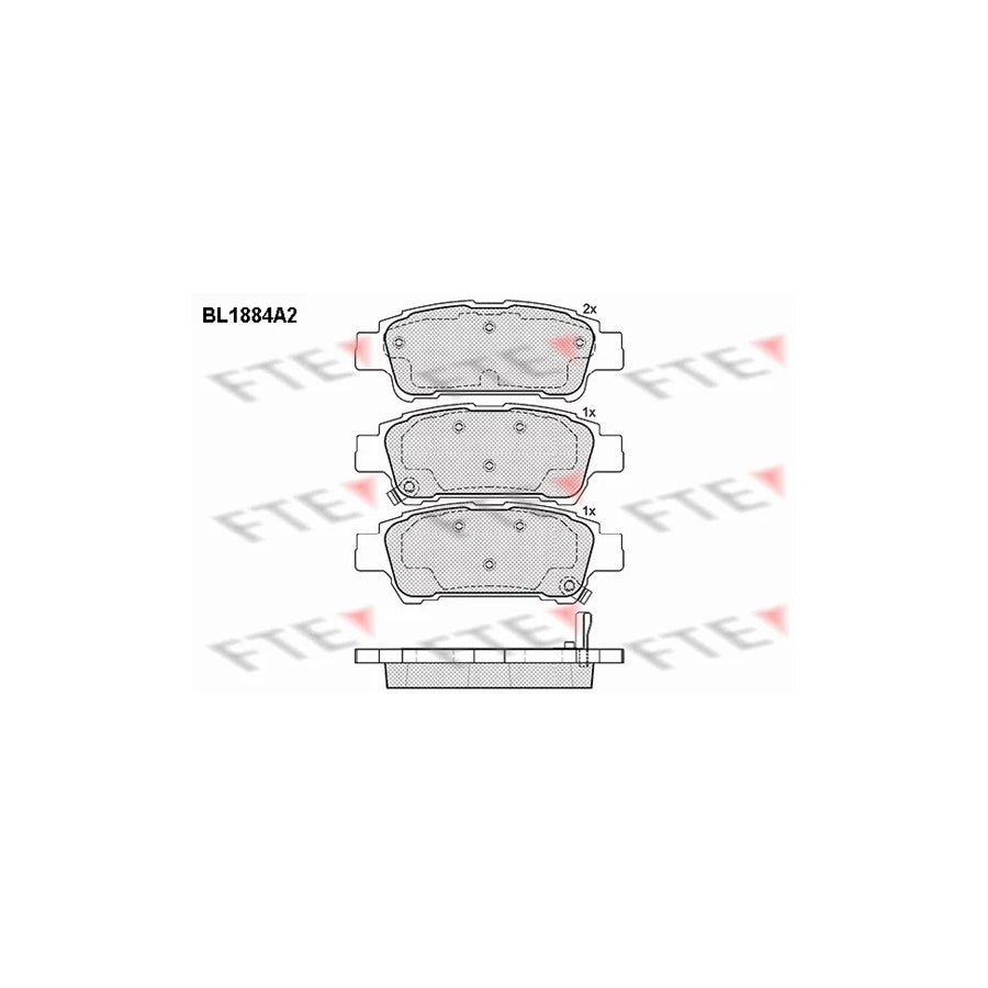 FTE Bl1884A2 Brake Pad Set