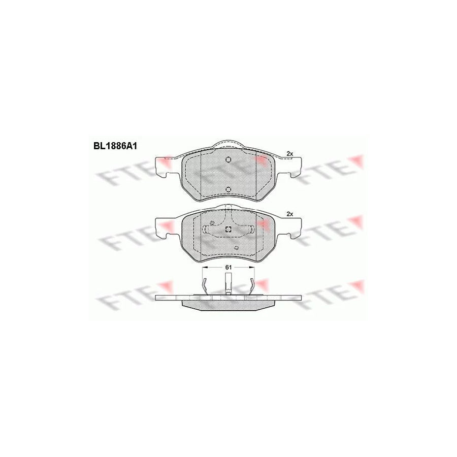 FTE Bl1886A1 Brake Pad Set
