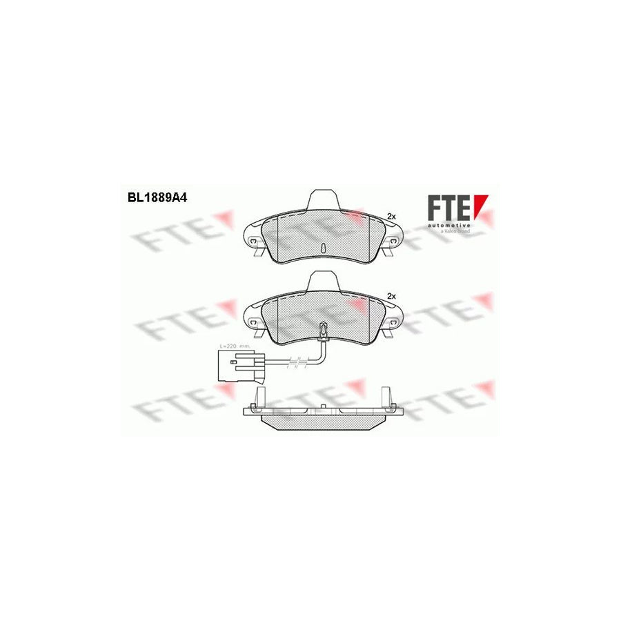 FTE Bl1889A4 Brake Pad Set