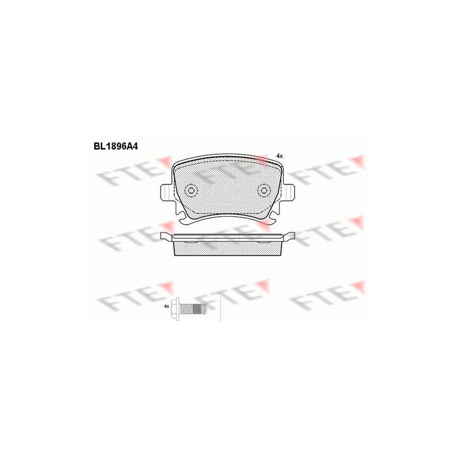 FTE Bl1896A4 Brake Pad Set