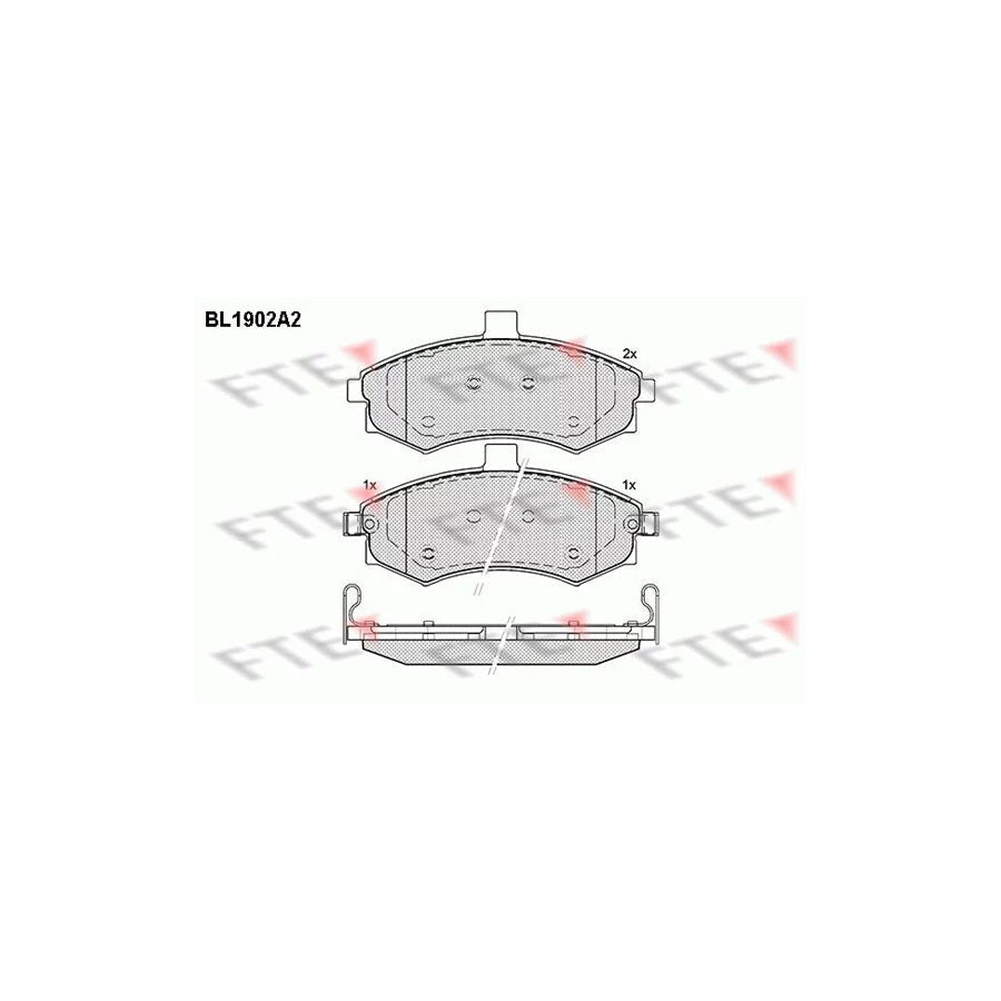 FTE Bl1902A2 Brake Pad Set