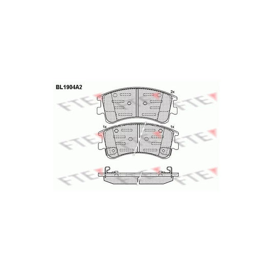 FTE Bl1904A2 Brake Pad Set for Mazda 6
