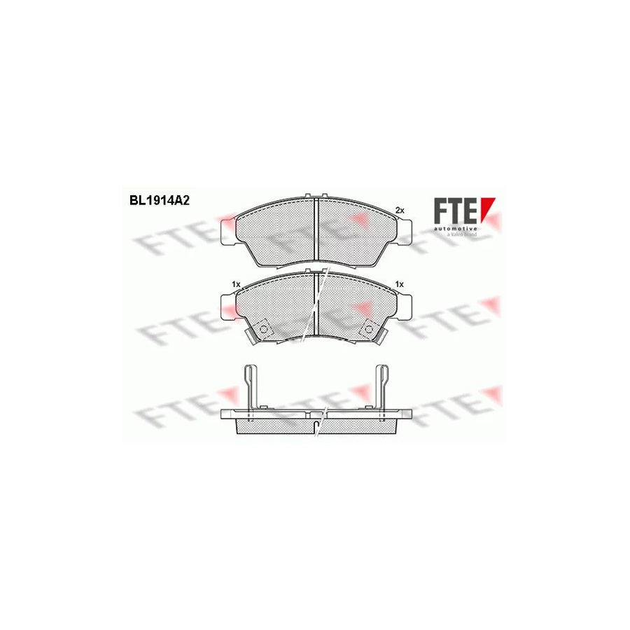 FTE Bl1914A2 Brake Pad Set for Suzuki Liana