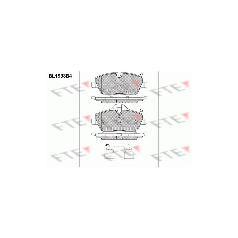 FTE Bl1938B4 Brake Pad Set for BMW I3 (I01)