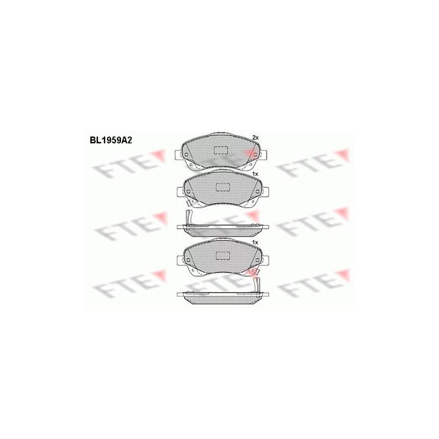 FTE Bl1959A2 Brake Pad Set