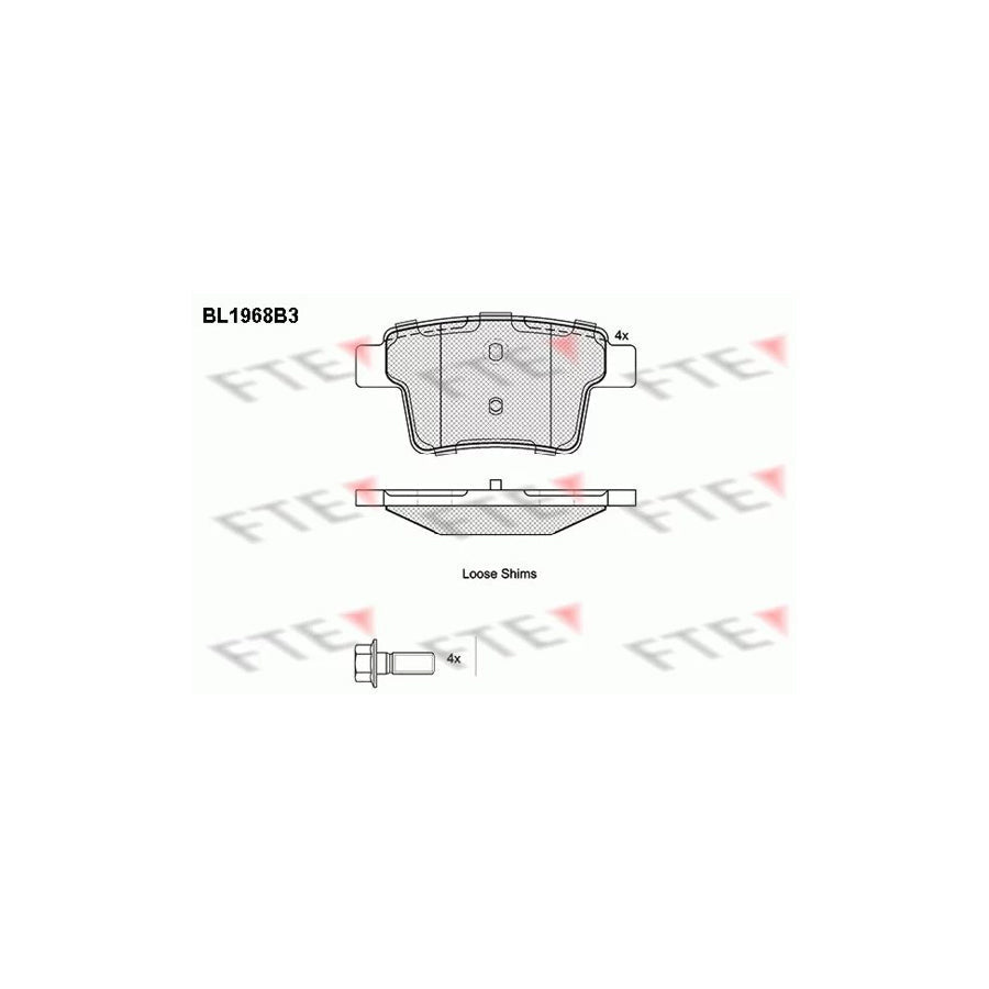 FTE Bl1968B3 Brake Pad Set
