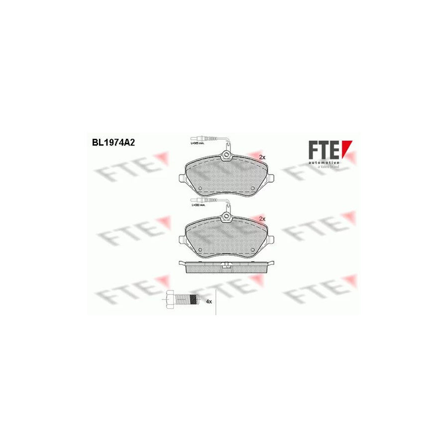 FTE Bl1974A2 Brake Pad Set