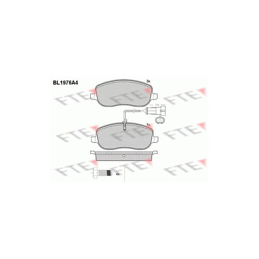 FTE Bl1976A4 Brake Pad Set for Fiat Croma II Estate (194)