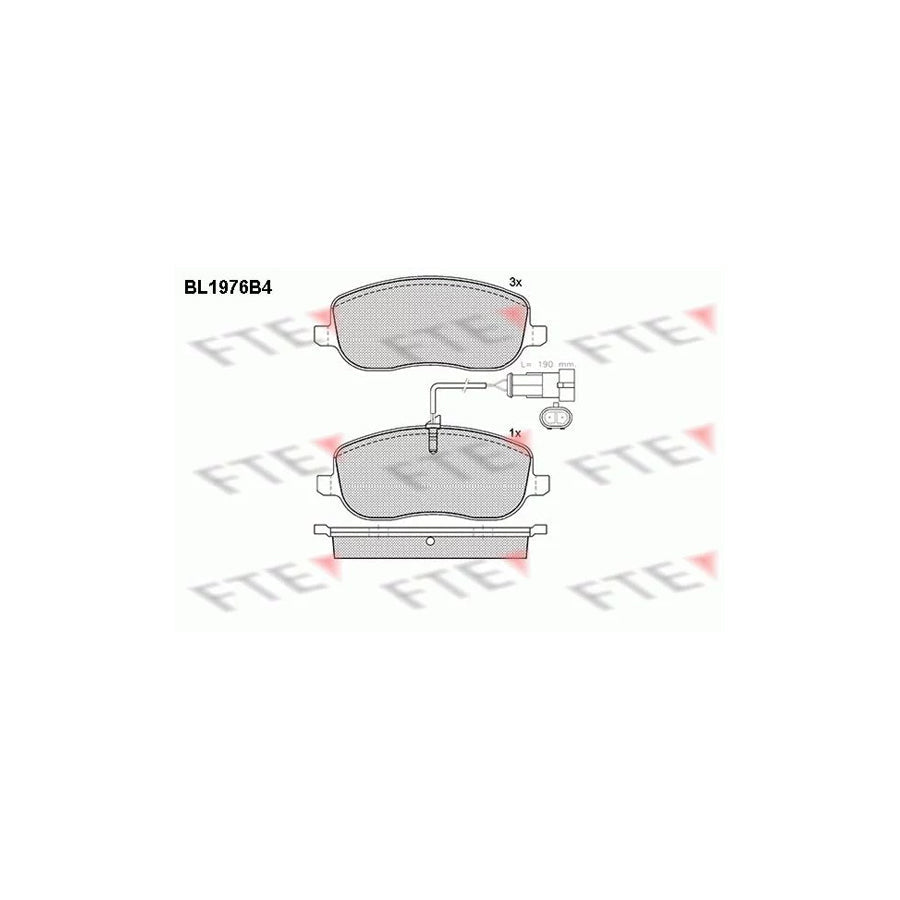 FTE Bl1976B4 Brake Pad Set for Fiat Croma II Estate (194)