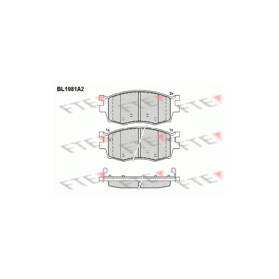 FTE Bl1981A2 Brake Pad Set
