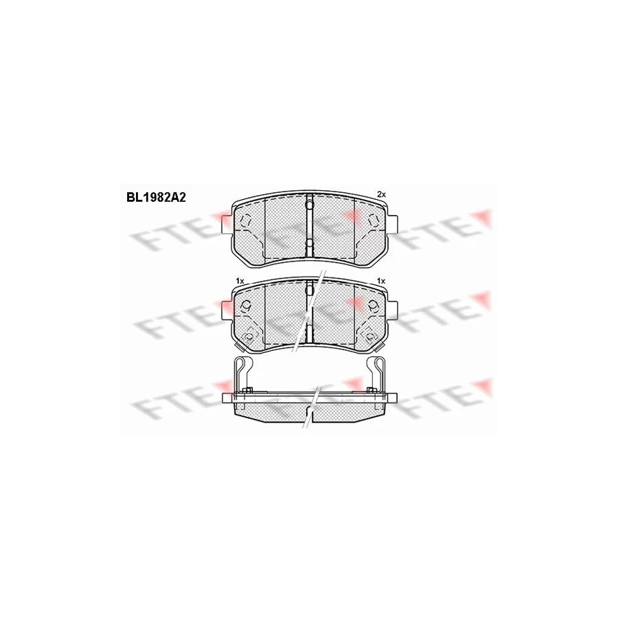 FTE Bl1982A2 Brake Pad Set