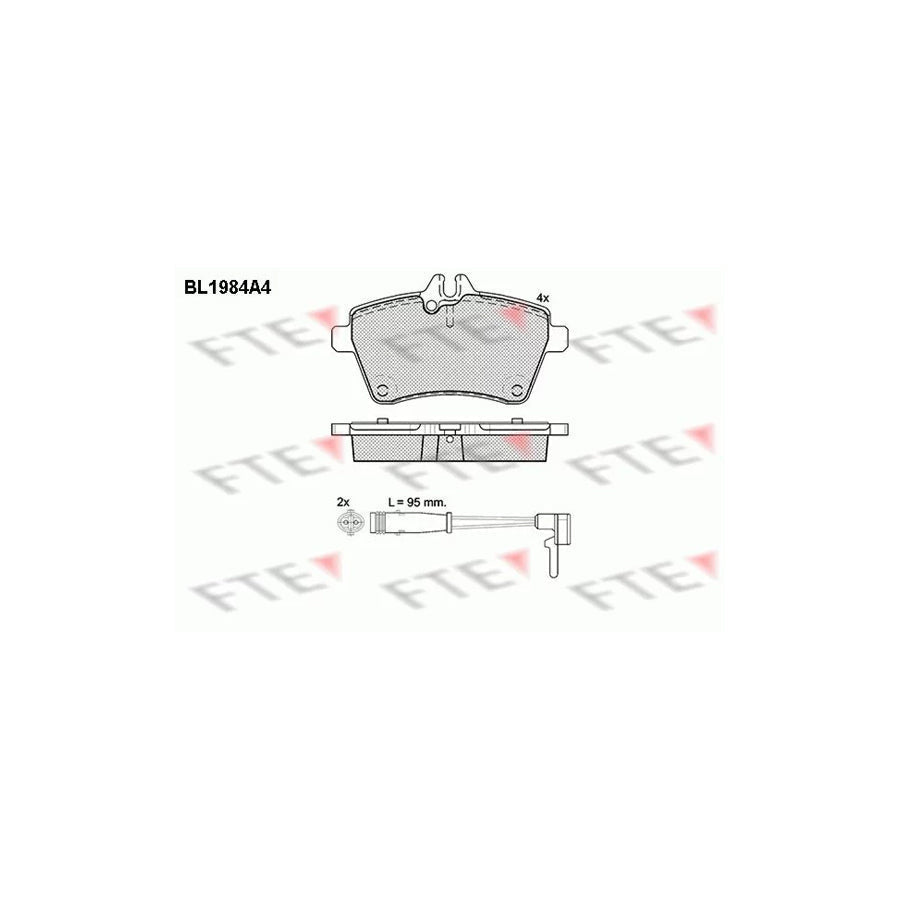 FTE Bl1984A4 Brake Pad Set