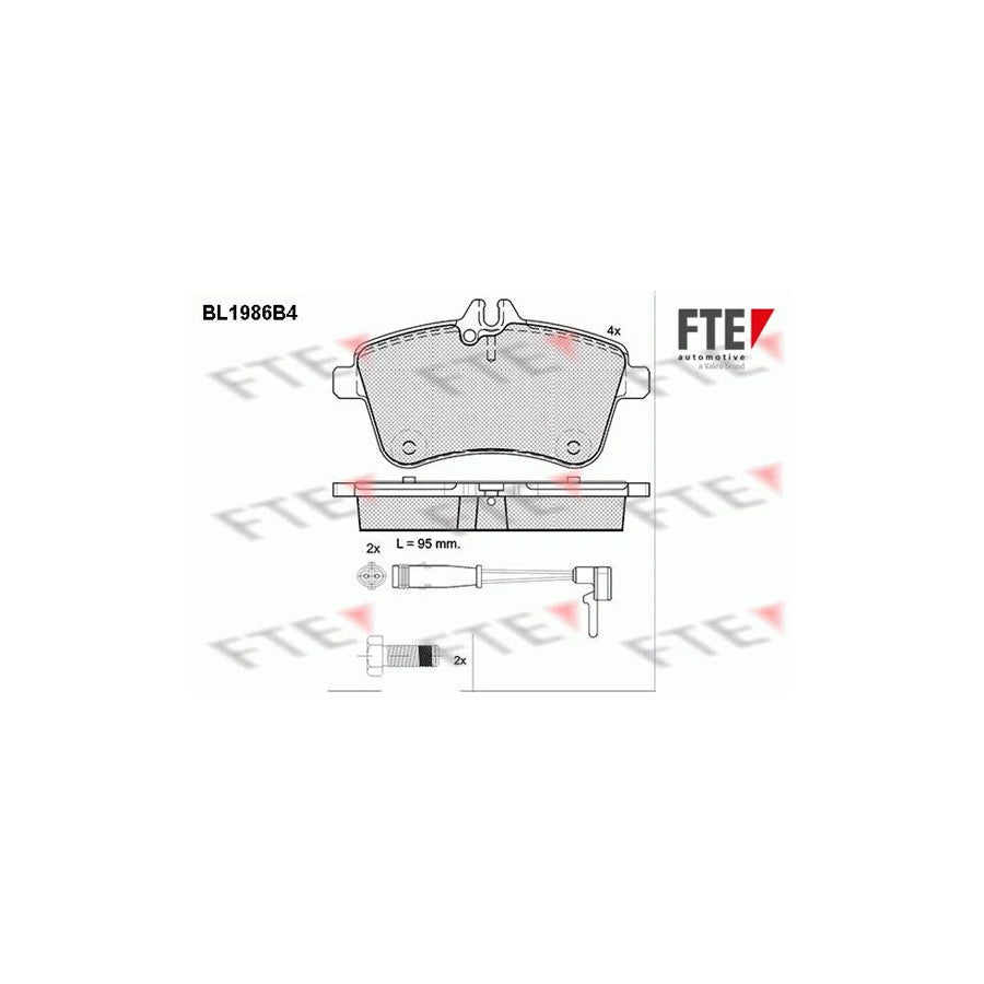 FTE Bl1986B4 Brake Pad Set