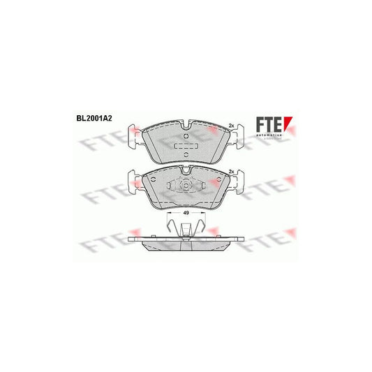 FTE Bl2001A2 Brake Pad Set